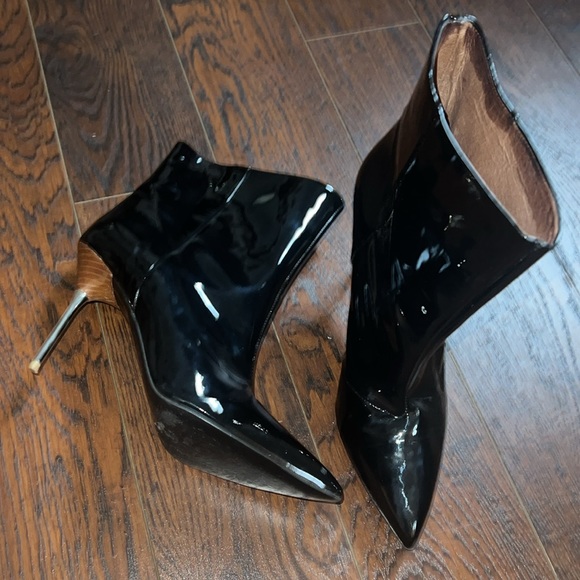 H&M Premium Patten Leather Boots Size 8.5 - Picture 12 of 14